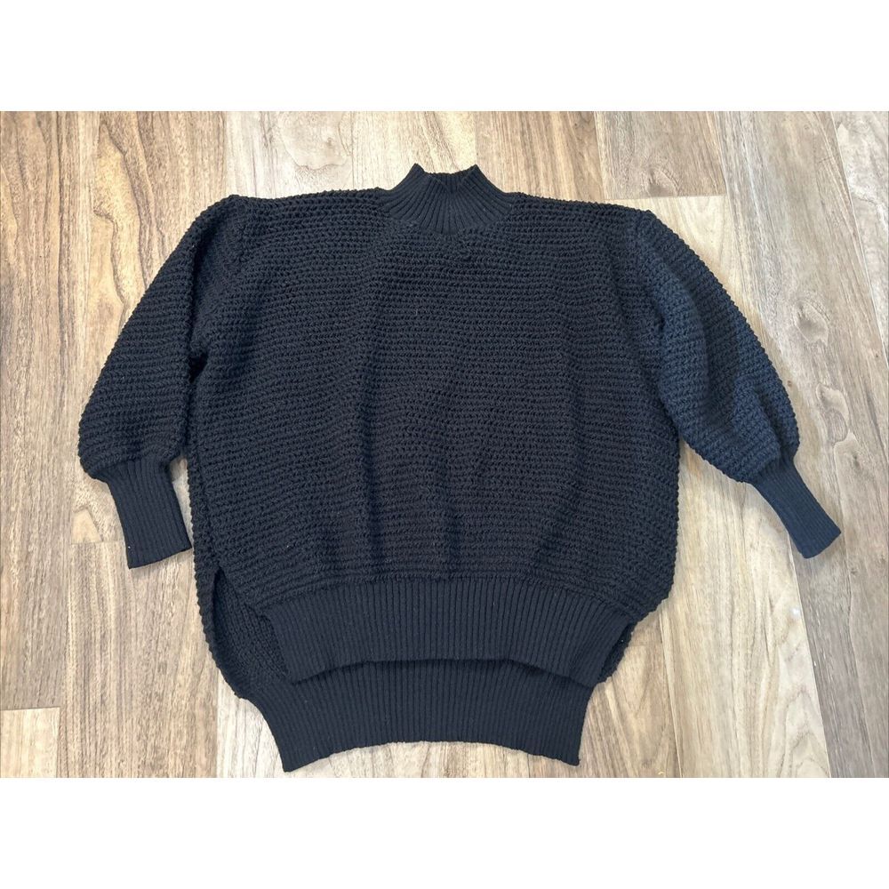 Sweater Womans Plus Size Long Sleeve Black 3X